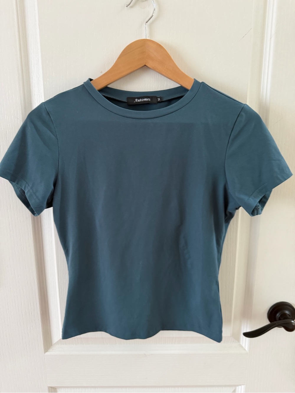 Women's Teal Short Sleeve Crewneck Tee